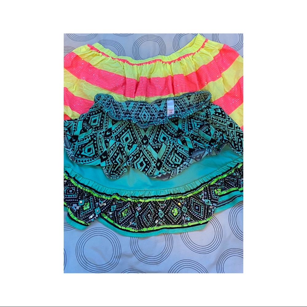 Justice size 18 skirt bundle
